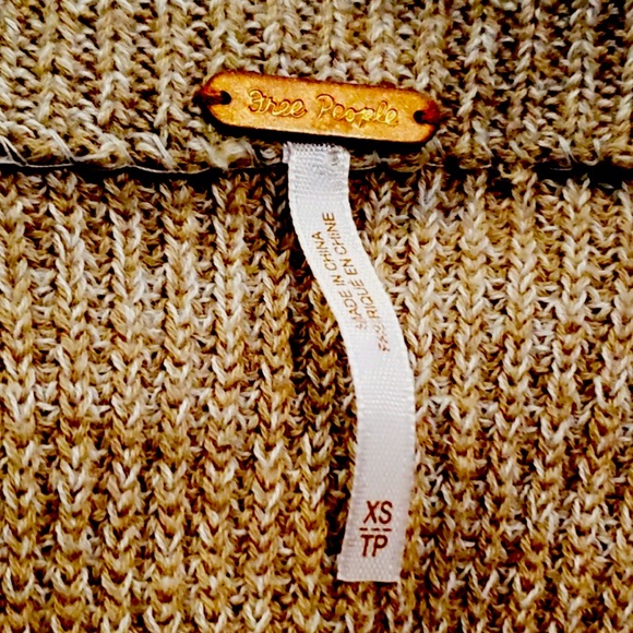 Free people Cozy Cabin sweatercoat tribal Aztec Sweater cardigan Duster southwes - Picture 3 of 4